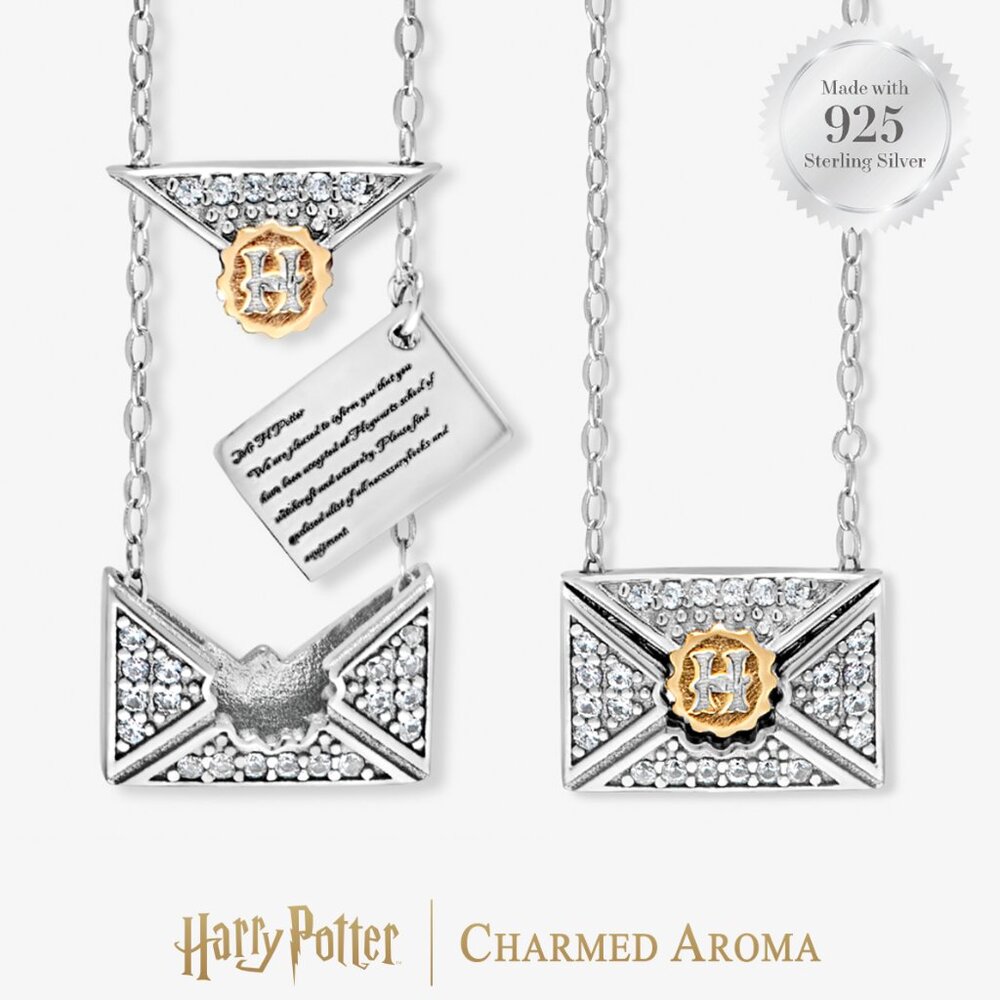 Official Harry Potter Hogwarts Acceptance Letter  Necklace - 925 Sterling Silver